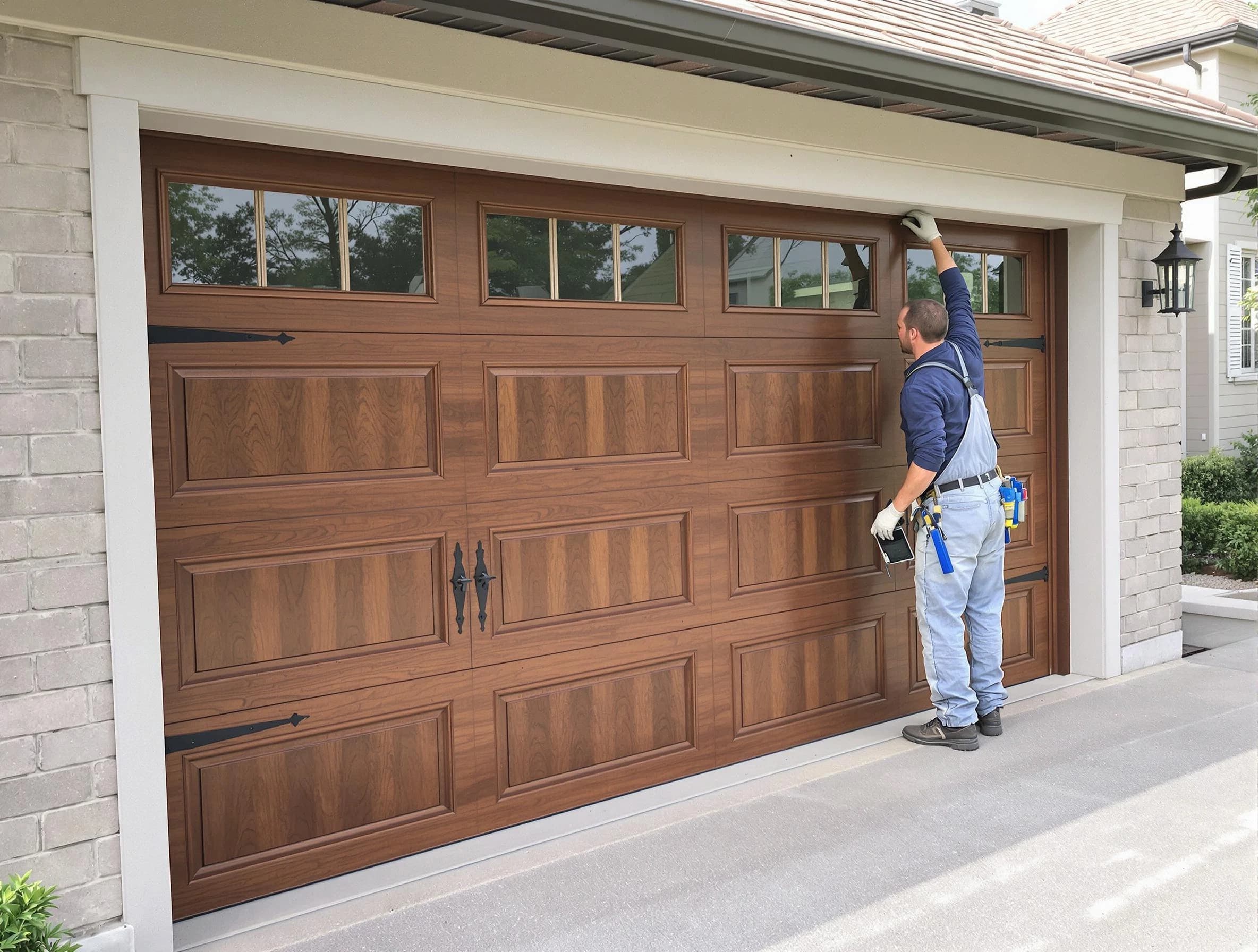 Custom garage door showcase by Glenshaw Garage Door Repair in Glenshaw