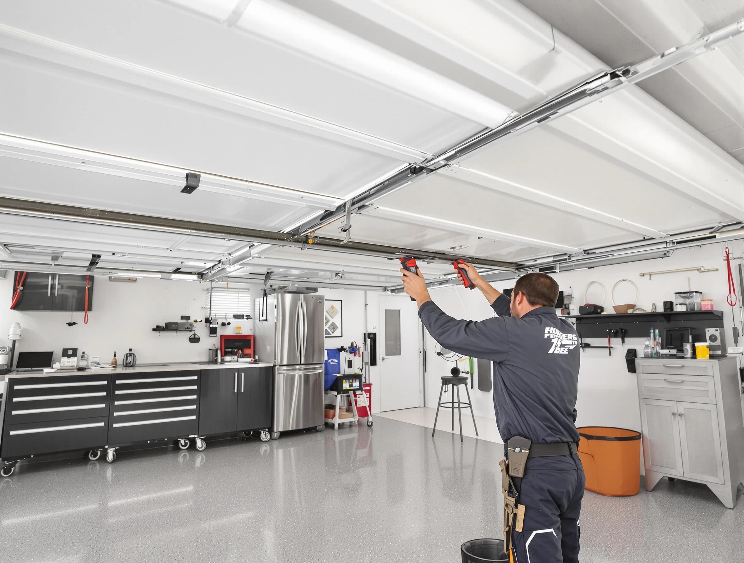Overhead garage door repair service by Glenshaw Garage Door Repair in Glenshaw
