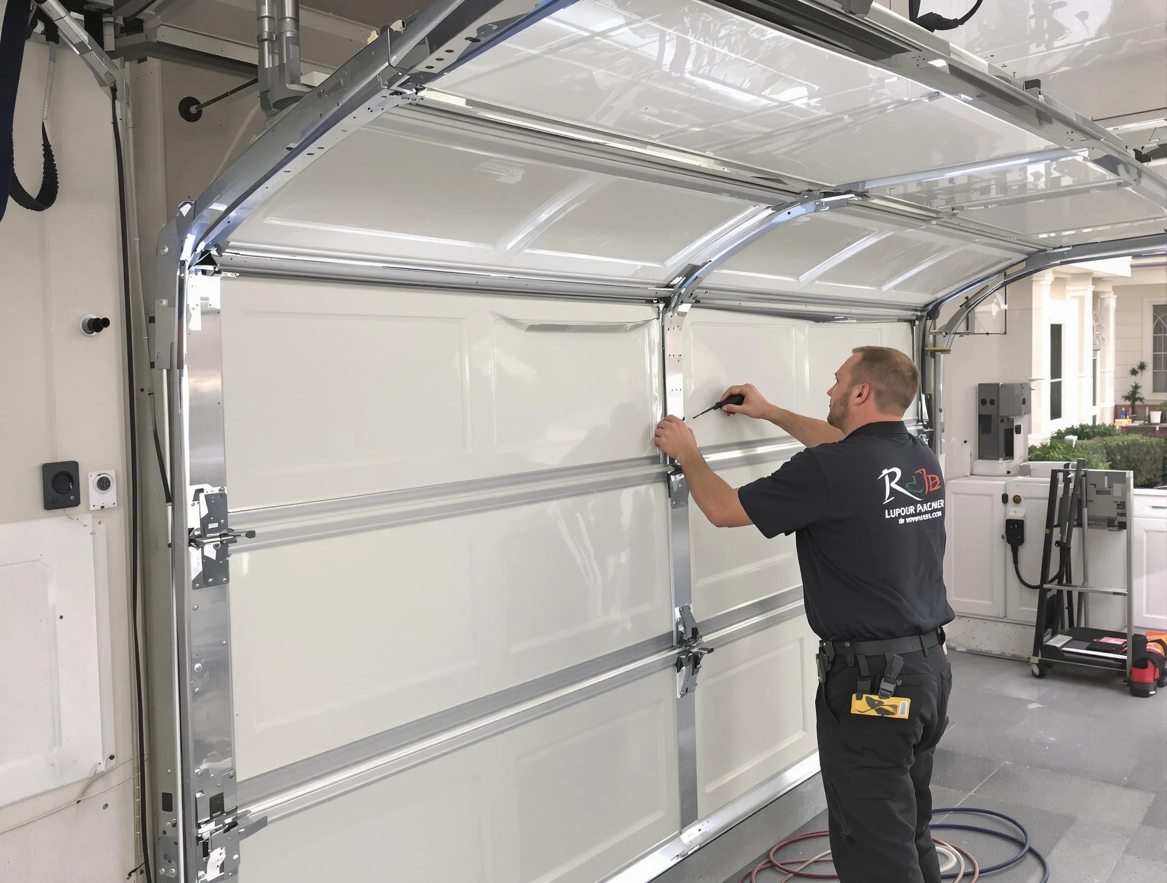 Glenshaw Garage Door Repair professional performing panel repair in Glenshaw